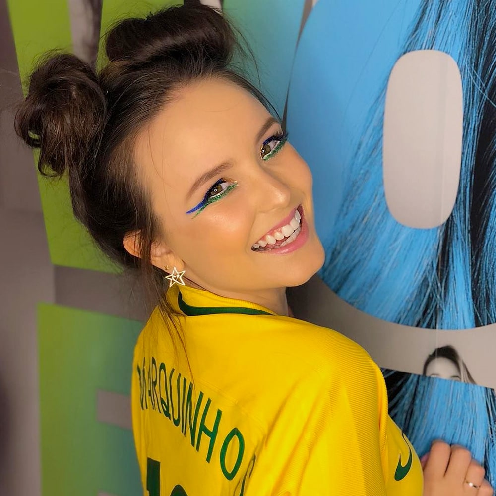 Cropped Camiseta Brasil Feminino Copa do mundo Brazil core